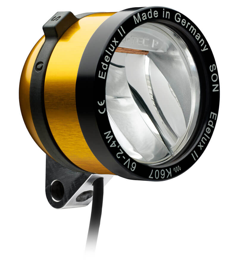 Edelux II, 36 cm cable, connectors fitted, gold 