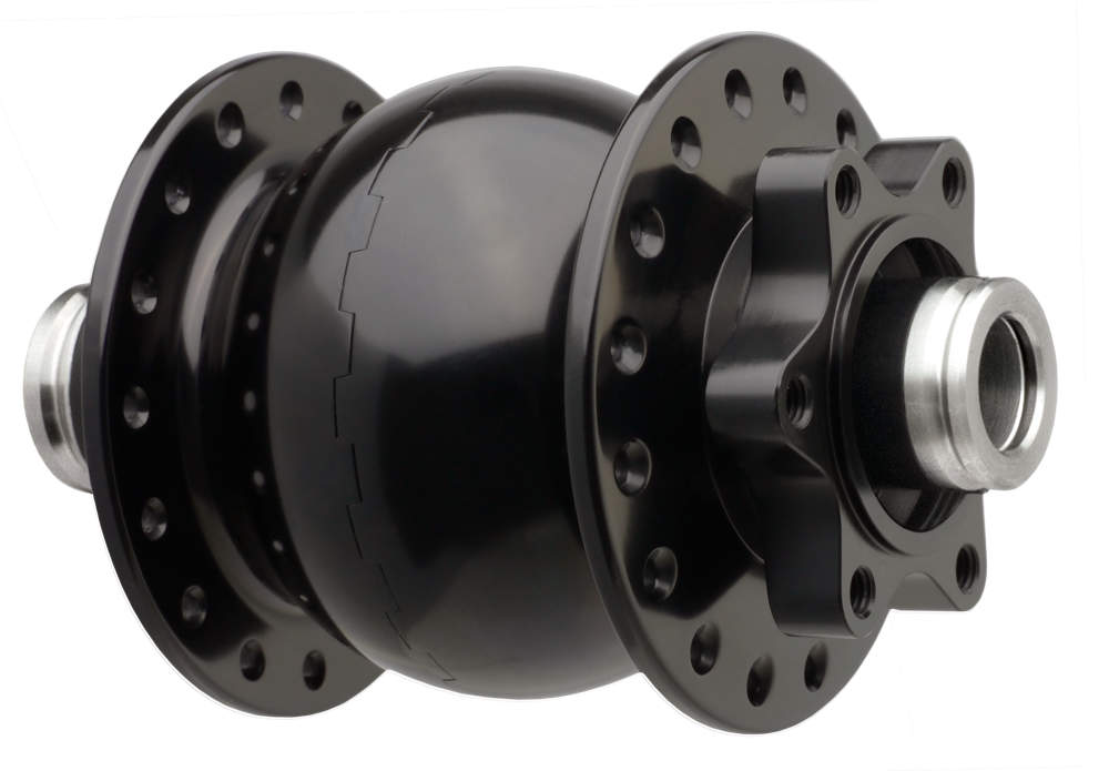 SON 28 12 110 disc 6-bolt, black anodized, 24 hole