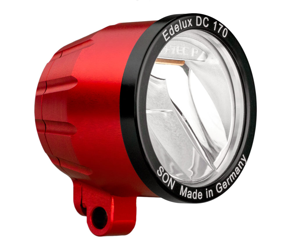 Edelux DC 150 for 5 up to 15 Volts, w/o cable, red anodized for Neodrives
